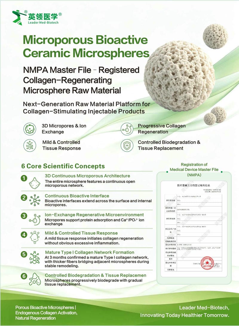 β‑TCP microspheres product poster