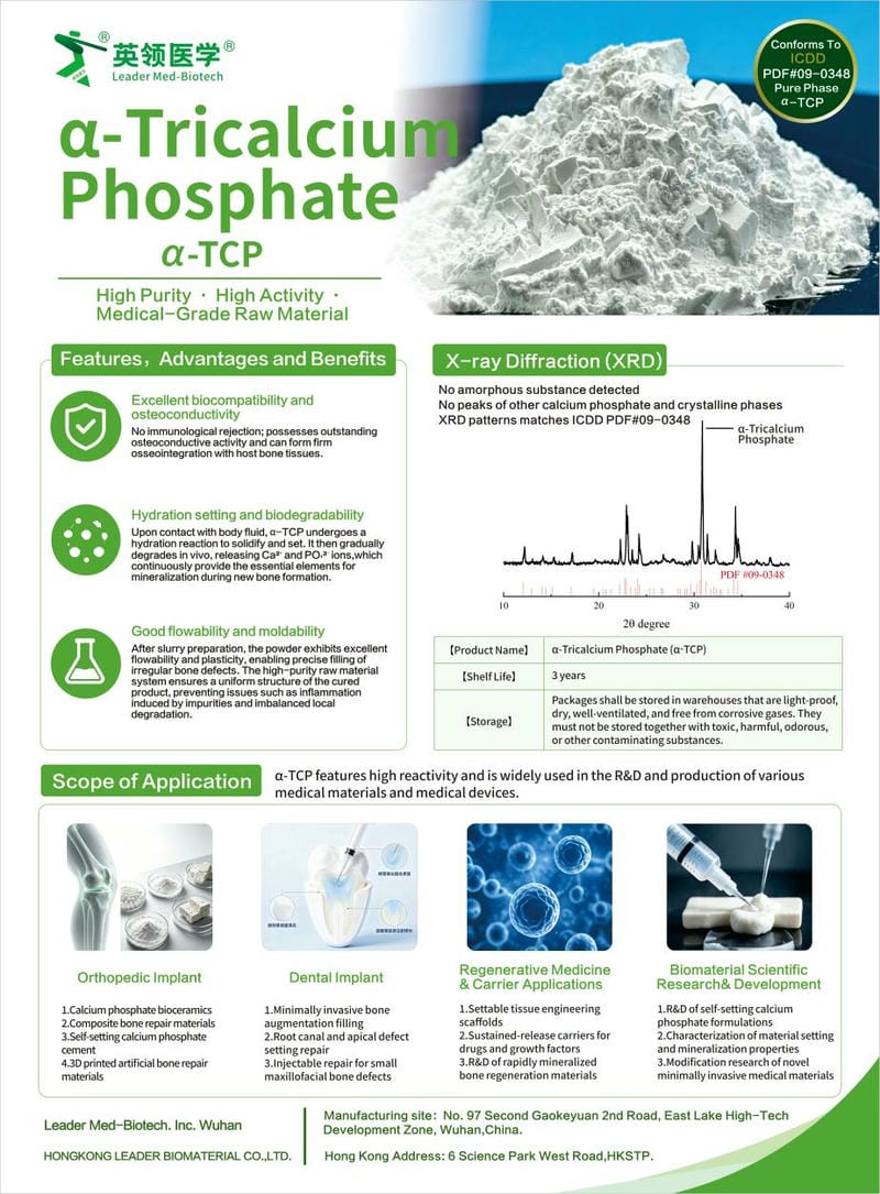 α‑TCP product poster
