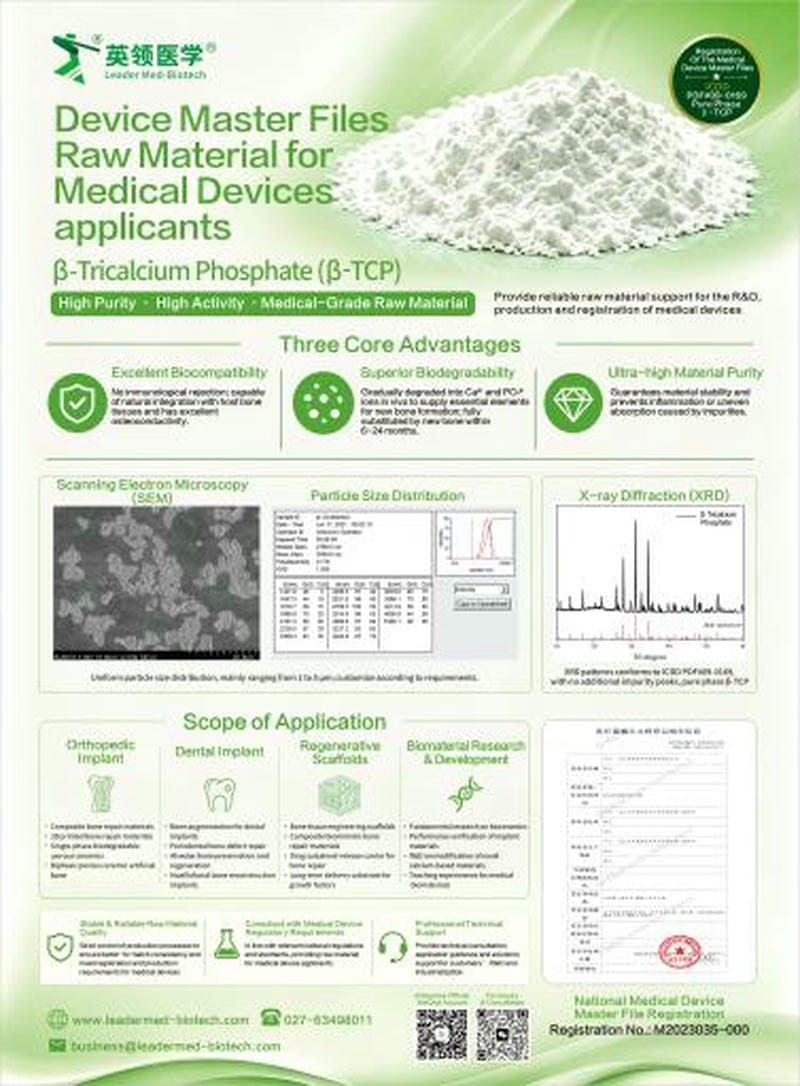 &beta;‑TCP product poster